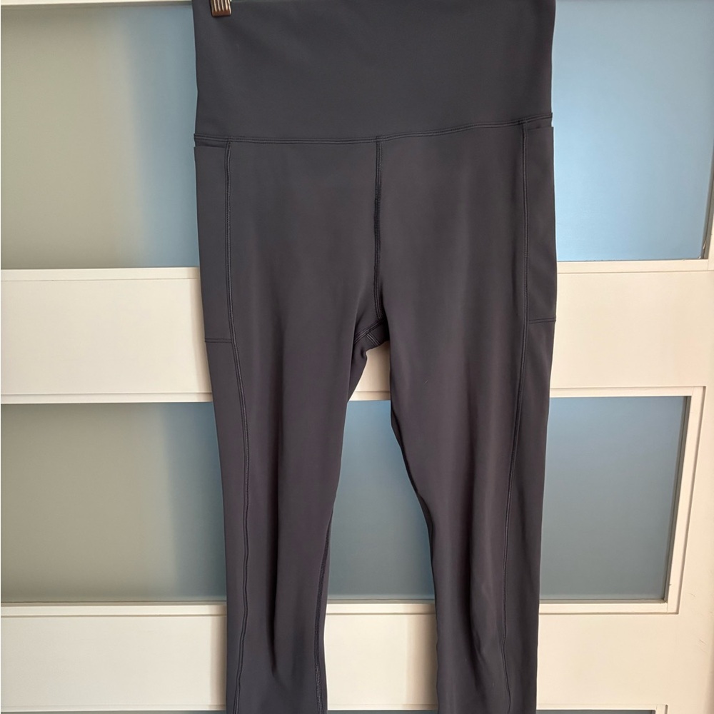 High-Waist Vuori Blue Grey Women's Active Leggings